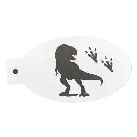 TYRANNOSAURUS DINOSAUR Face Painting Stencil - S01